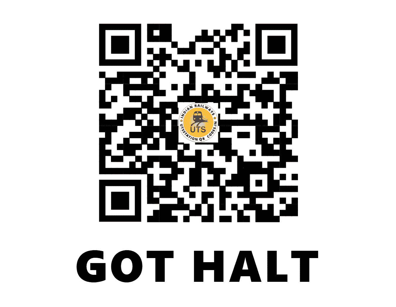 UTS QR Code for GOT HALT - GOT (NE - UTTAR PRADESH)